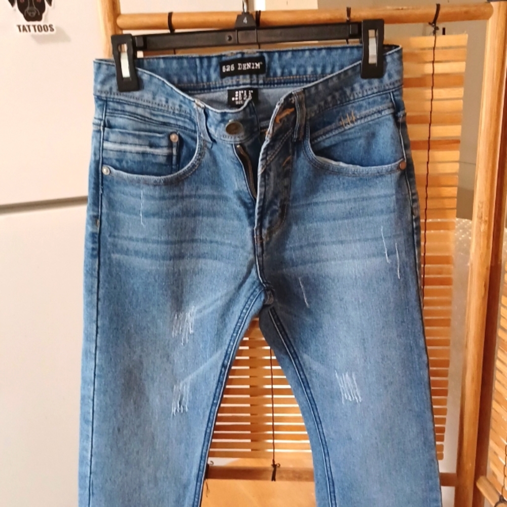 NWOT 626 denim jeans boot cut distressed size 28
